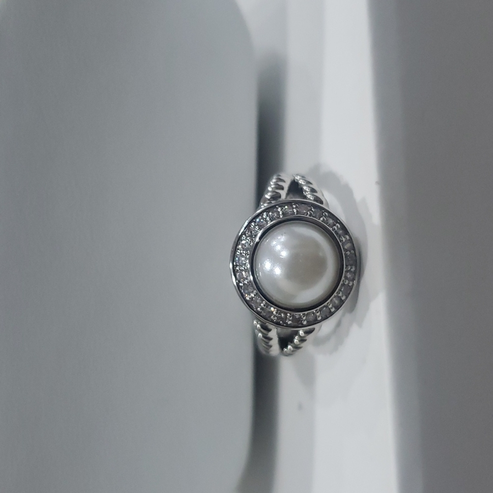 Womens Pearl 💍 Size 6.5 Stamped S925